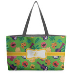 Luau Party Beach Totes Bag - w/ Black Handles (Personalized)
