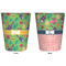 Luau Party Trash Can White - Front and Back - Apvl