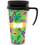 Luau Party Acrylic Travel Mug with Handle (Personalized)