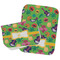 Luau Party Two Rectangle Burp Cloths - Open & Folded