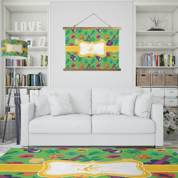 Luau Party Wall Hanging Tapestry - IN CONTEXT