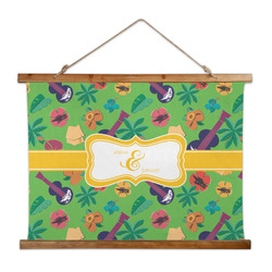 Luau Party Wall Hanging Tapestry - Wide (Personalized)