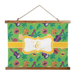 Luau Party Wall Hanging Tapestry - Wide (Personalized)