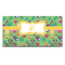 Luau Party Wall Mounted Coat Rack (Personalized)