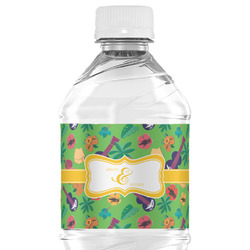 Luau Party Water Bottle Labels - Custom Sized (Personalized)