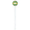 Luau Party White Plastic 7" Stir Stick - Round - Single Stick