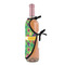 Luau Party Wine Bottle Apron - DETAIL WITH CLIP ON NECK
