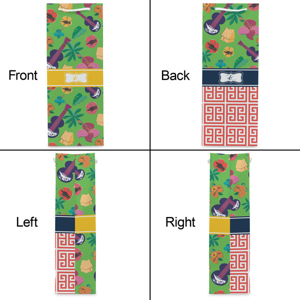 Luau Party Wine Gift Bag - Matte - Approval