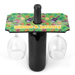 Luau Party Wine Bottle & Glass Holder (Personalized)
