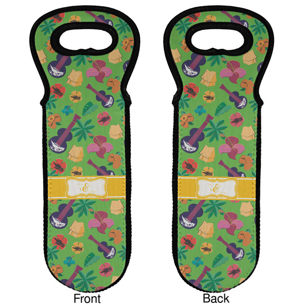 Luau Party Wine Tote Front & Back