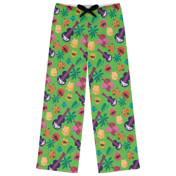 Custom Luau Party Womens Pajama Pants - L
