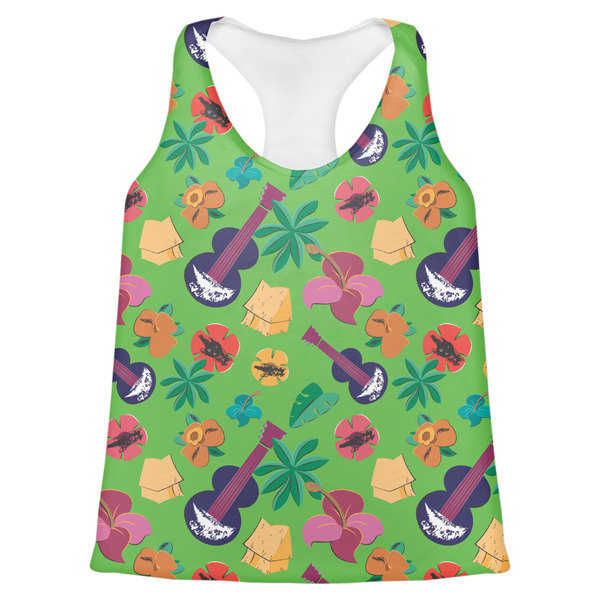 Custom Luau Party Womens Racerback Tank Top - 2X Large