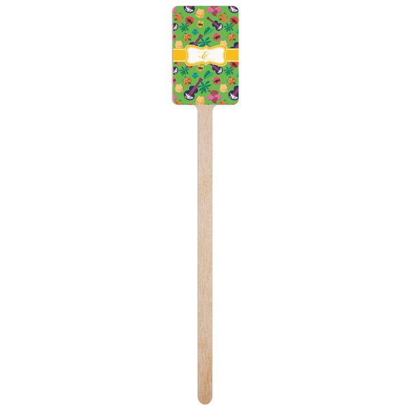 Luau Party Wooden 6.25" Stir Stick - Rectangular - Single Stick