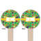 Luau Party Wooden 6" Food Pick - Round - Double Sided - Front & Back