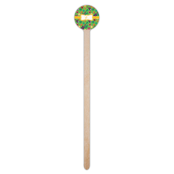 Luau Party Wooden 7.5" Stir Stick - Round - Single Stick