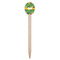 Luau Party Wooden Food Pick - Oval - Single Pick