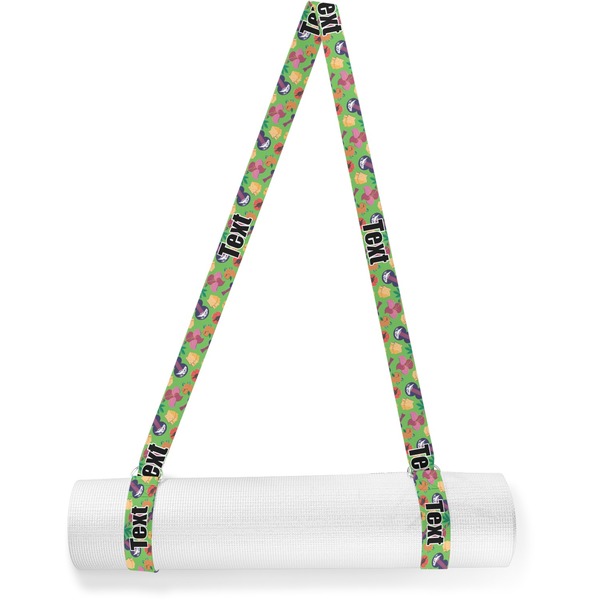Custom Luau Party Yoga Mat Strap (Personalized)