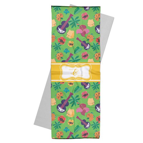 Custom Luau Party Yoga Mat Towel (Personalized)
