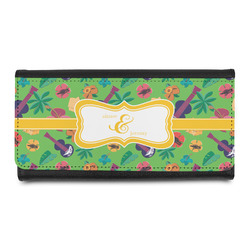 Luau Party Leatherette Ladies Wallet (Personalized)