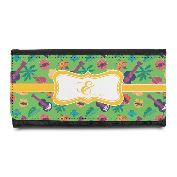 Custom Luau Party Leatherette Ladies Wallet (Personalized)