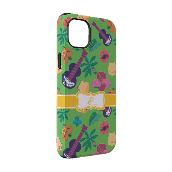Custom Luau Party iPhone Case - Rubber Lined - iPhone 14 (Personalized)