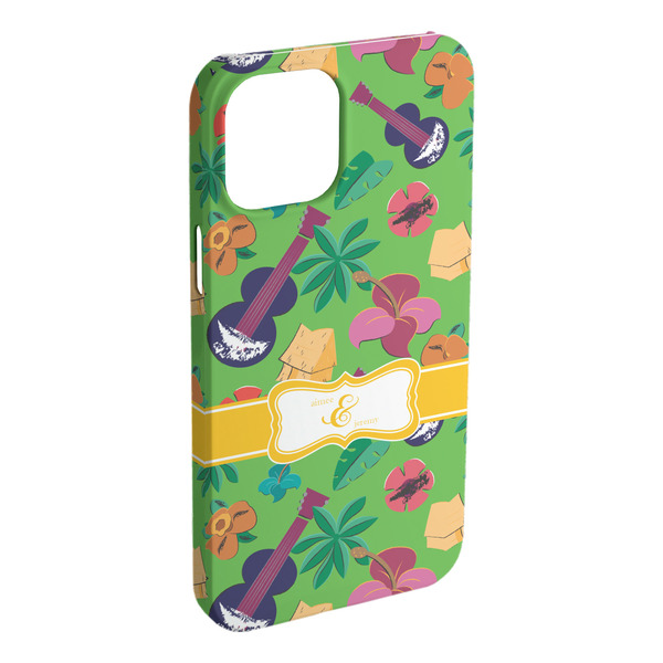 Custom Luau Party iPhone Case - Plastic (Personalized)