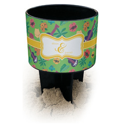 Luau Party Black Beach Spiker Drink Holder (Personalized)