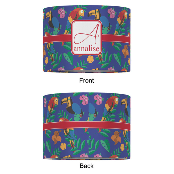 Parrots & Toucans 12" Drum Lampshade - APPROVAL (Fabric)