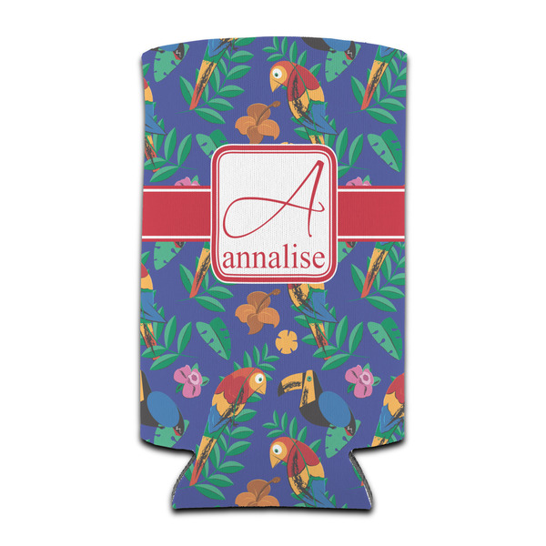 Custom Parrots & Toucans Can Cooler (tall 12 oz) (Personalized)