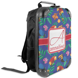 Parrots & Toucans Kids Hard Shell Backpack (Personalized)