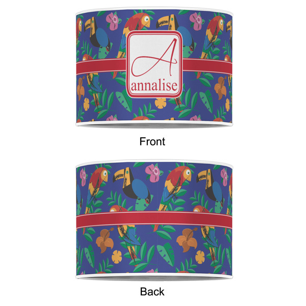 Parrots & Toucans 16" Drum Lampshade - APPROVAL (Poly Film)