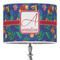 Parrots & Toucans 16" Drum Lampshade - ON STAND (Poly Film)