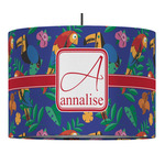 Parrots & Toucans Drum Pendant Lamp (Personalized)