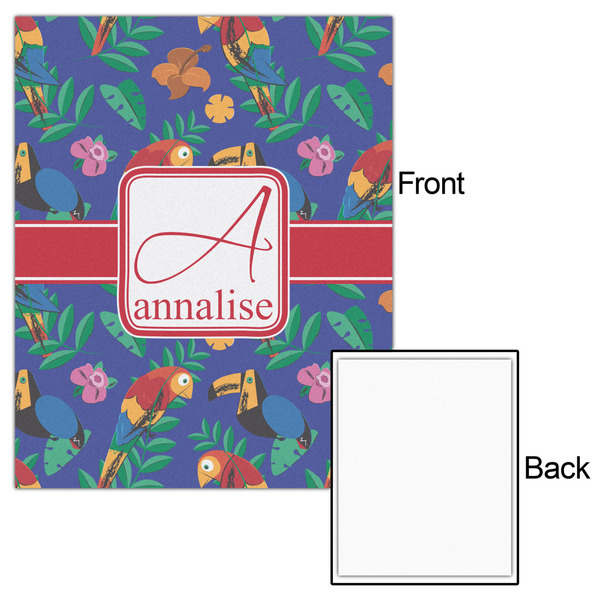 Parrots & Toucans 16x20 - Matte Poster - Front & Back