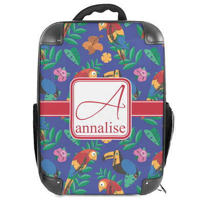 Custom Parrots & Toucans Hard Shell Backpack (Personalized)