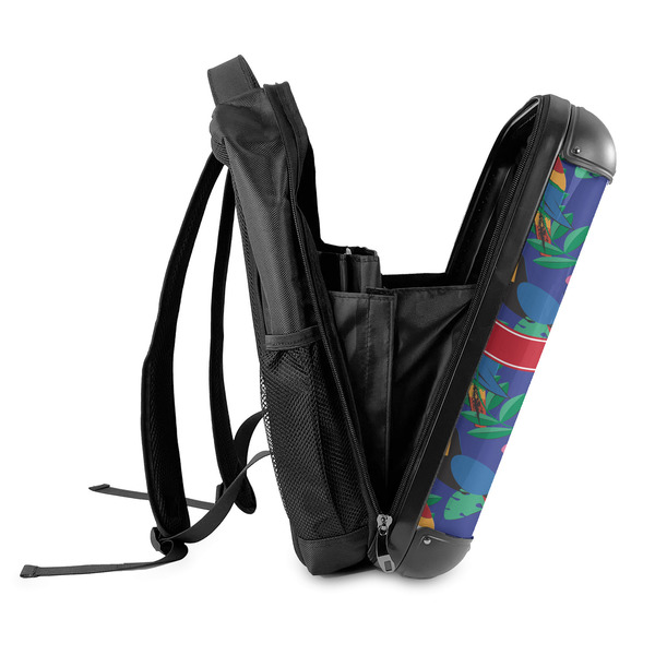 Parrots & Toucans 18" Hard Shell Backpacks - SIDE OPEN