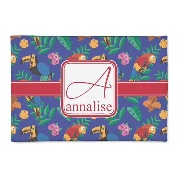 Custom Parrots & Toucans 2' x 3' Indoor Area Rug (Personalized)