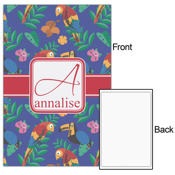 Parrots & Toucans 24x36 - Matte Poster - Front & Back