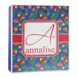 Parrots & Toucans 3-Ring Binder (Personalized)