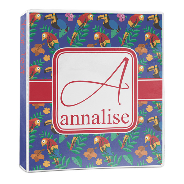 Custom Parrots & Toucans 3-Ring Binder - 1 inch (Personalized)