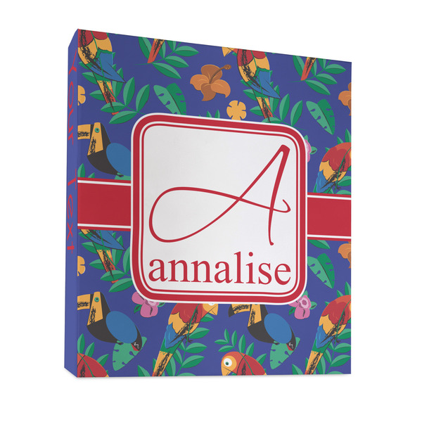 Custom Parrots & Toucans 3 Ring Binder - Full Wrap - 1" (Personalized)