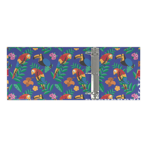 Parrots & Toucans 3 Ring Binders - Full Wrap - 3" - OPEN INSIDE