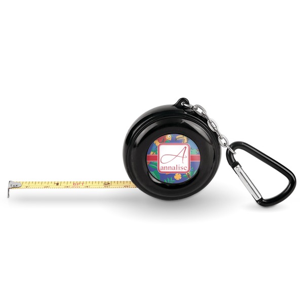 Custom Parrots & Toucans Pocket Tape Measure - 6 Ft w/ Carabiner Clip (Personalized)