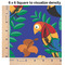 Parrots & Toucans 6x6 Swatch of Fabric