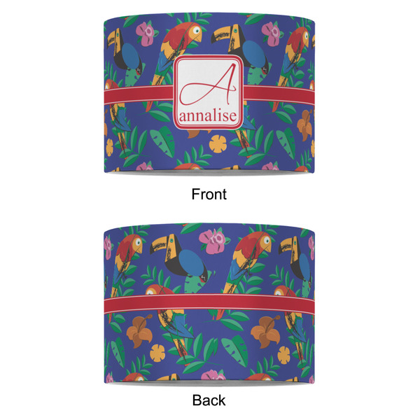 Parrots & Toucans 8" Drum Lampshade - APPROVAL (Fabric)