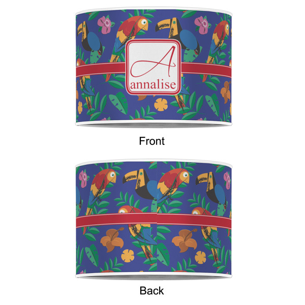 Parrots & Toucans 8" Drum Lampshade - APPROVAL (Poly Film)