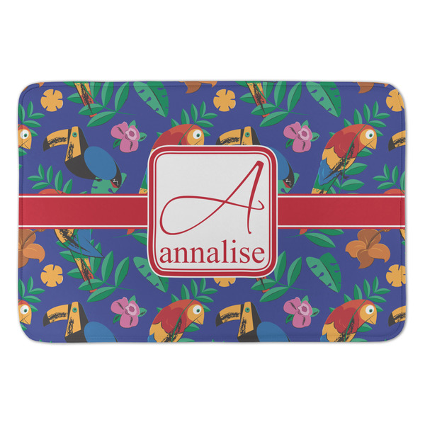 Custom Parrots & Toucans Anti-Fatigue Kitchen Mat (Personalized)