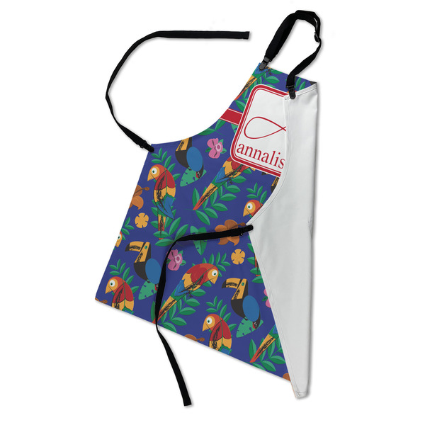 Parrots & Toucans Apron - Folded