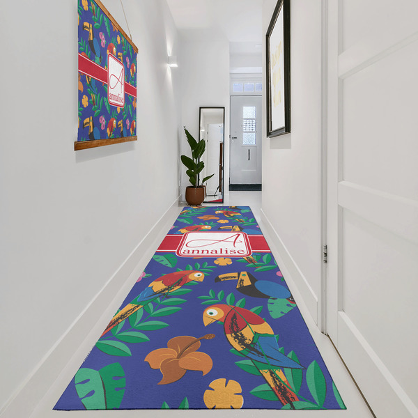 Parrots & Toucans Area Rug Sizes - In Context (vertical)