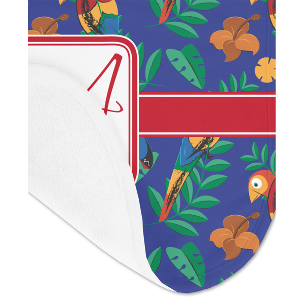 Parrots & Toucans Baby Bib - AFT detail